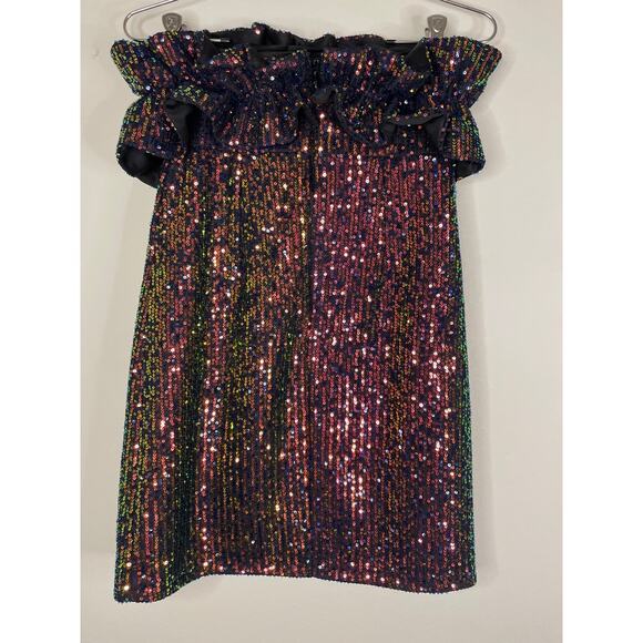 Thirty Thirty Sequin Party Prom Dress Size M - Picture 2 of 7
